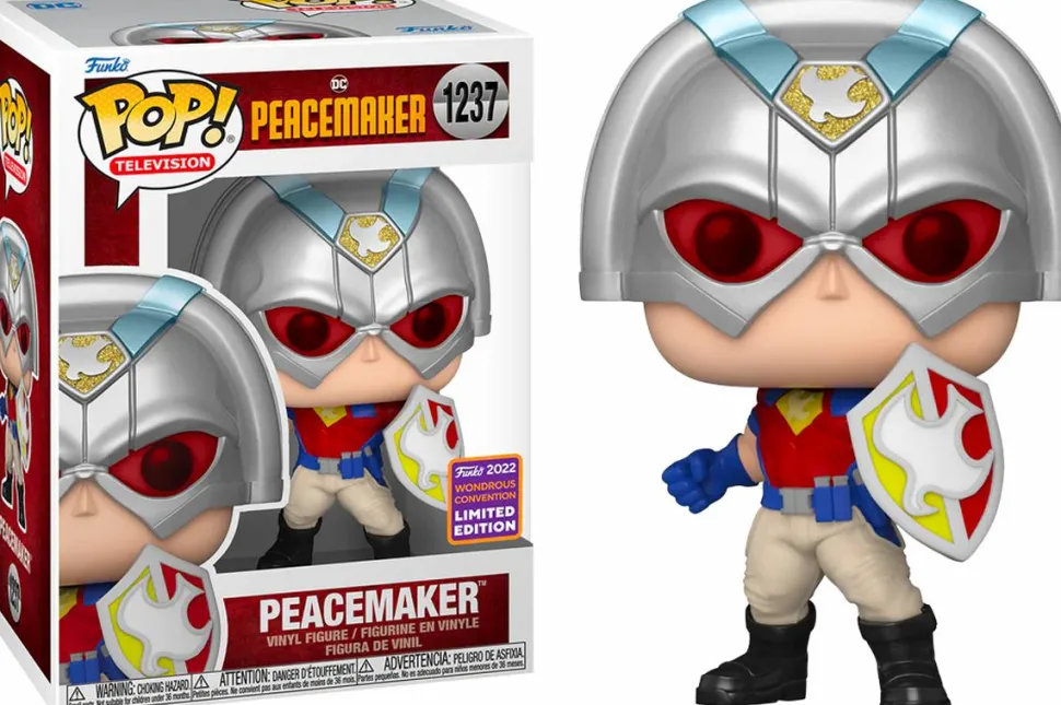Peacemaker (2022) - Peacemaker with Peace Sign & Shield Pop! Vinyl Bundle (2022 Summer Convention Exclusive) (Set of 2)