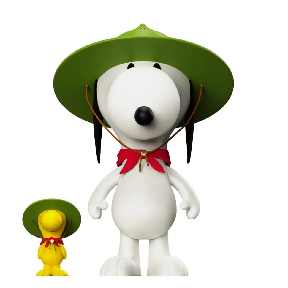 Peanuts - Beagle Scout Snoopy & Woodstock Supersize 13" Vinyl Figure 2-Pack