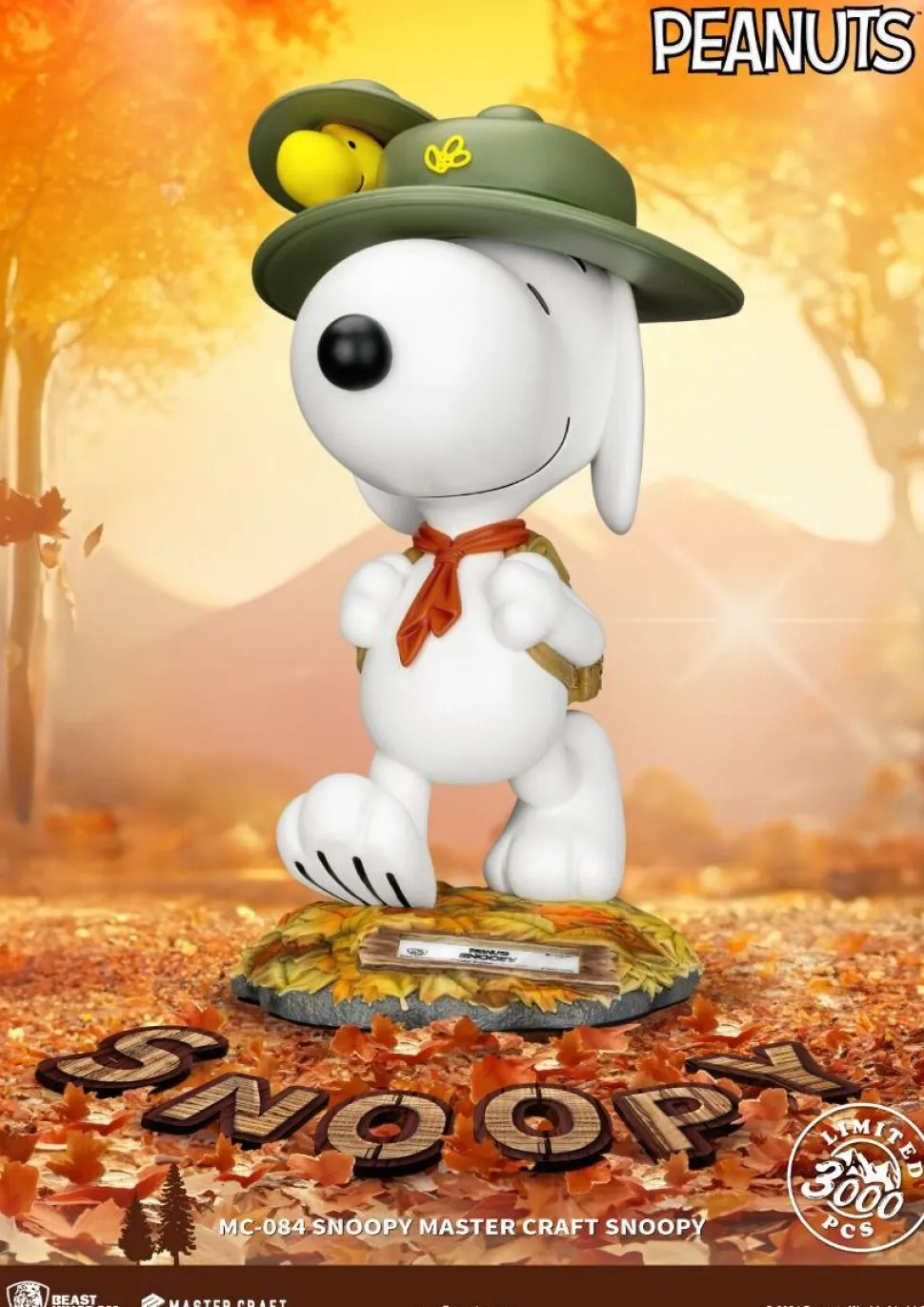 Peanuts - Camp Snoopy with Woodstock Master Craft 15" Statue