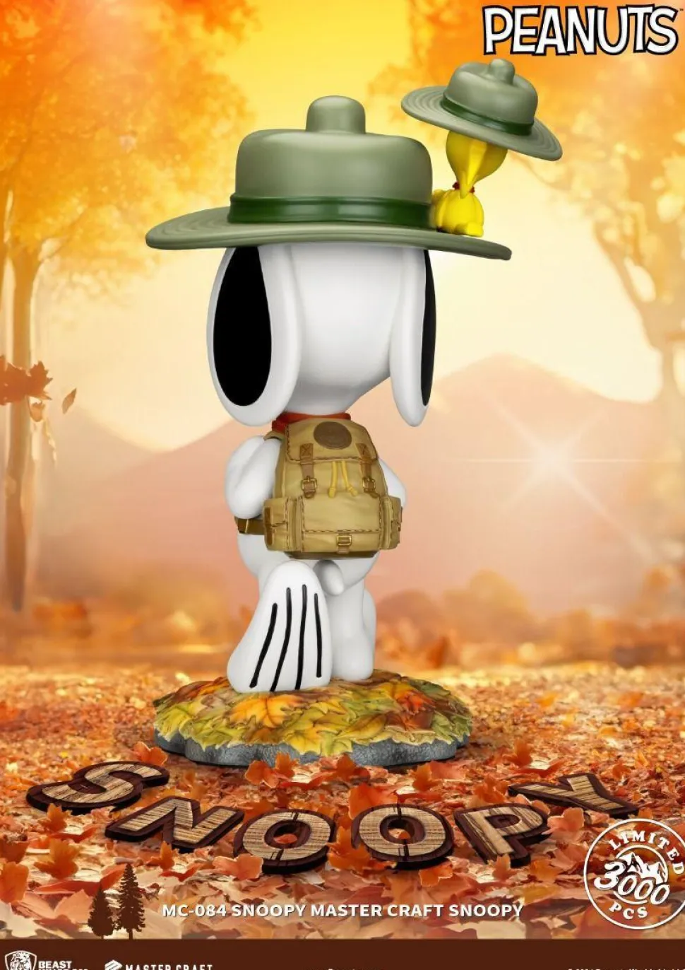 Peanuts - Camp Snoopy with Woodstock Master Craft 15" Statue