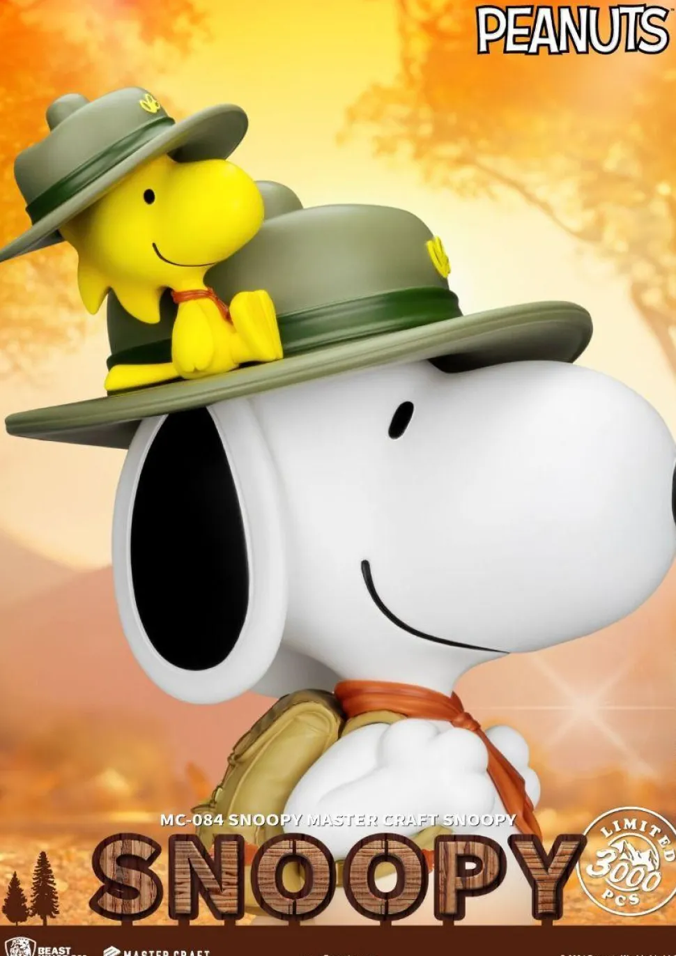 Peanuts - Camp Snoopy with Woodstock Master Craft 15" Statue