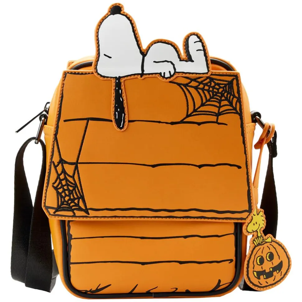Peanuts - Great Pumpkin Snoopy Doghouse 8” Faux Leather Crossbody Bag