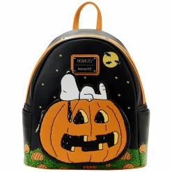 Peanuts - Great Pumpkin Snoopy Glow in the Dark 10” Faux Leather Mini Backpack