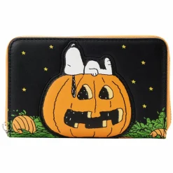 Peanuts - Great Pumpkin Snoopy Glow in the Dark 4” Faux Leather Zip-Around Wallet