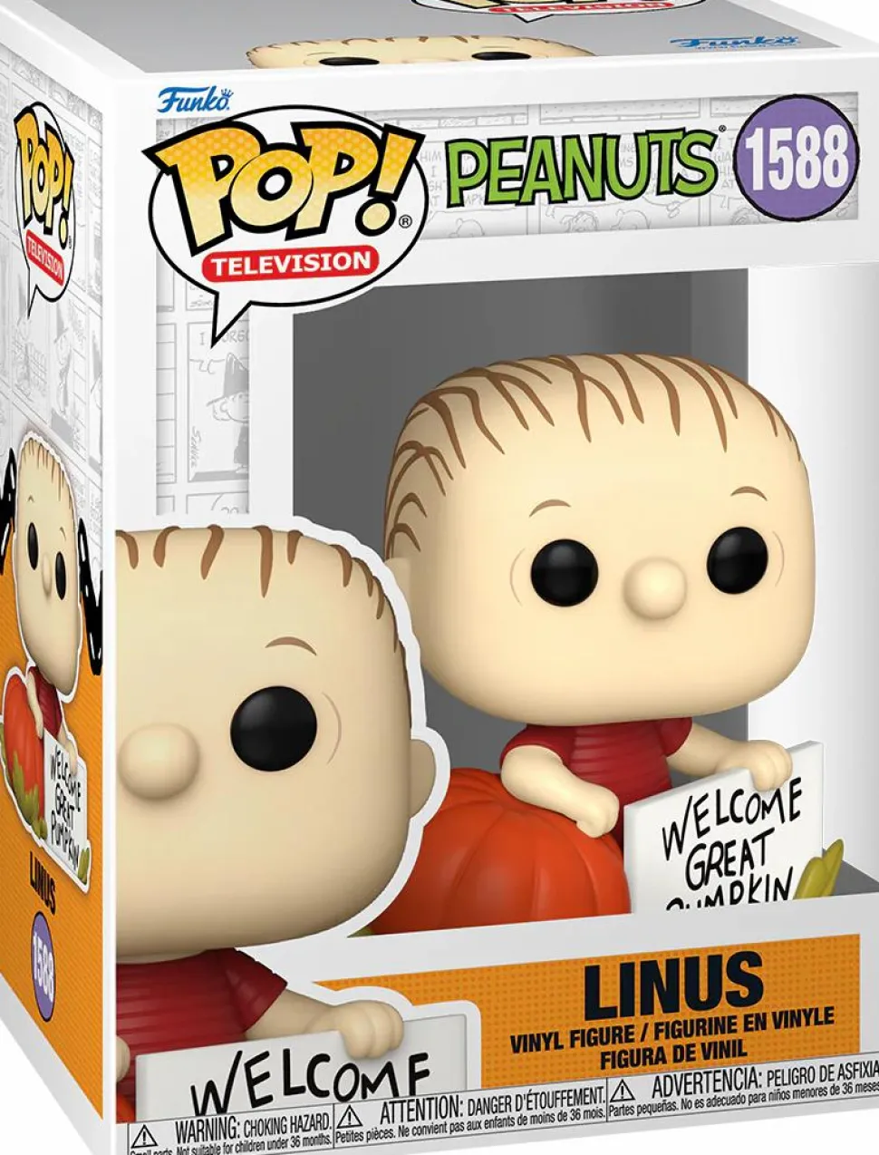 Peanuts - Linus with Pumpkin (It's the Great Pumpkin, Charlie Brown) Pop! Vinyl Figure