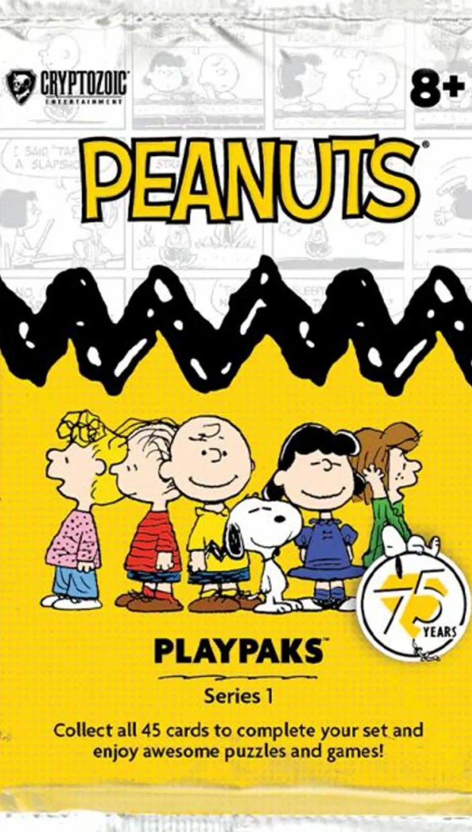 Peanuts - Playpaks Series 01 75th Anniversary Trading Cards Pack (5 Cards)