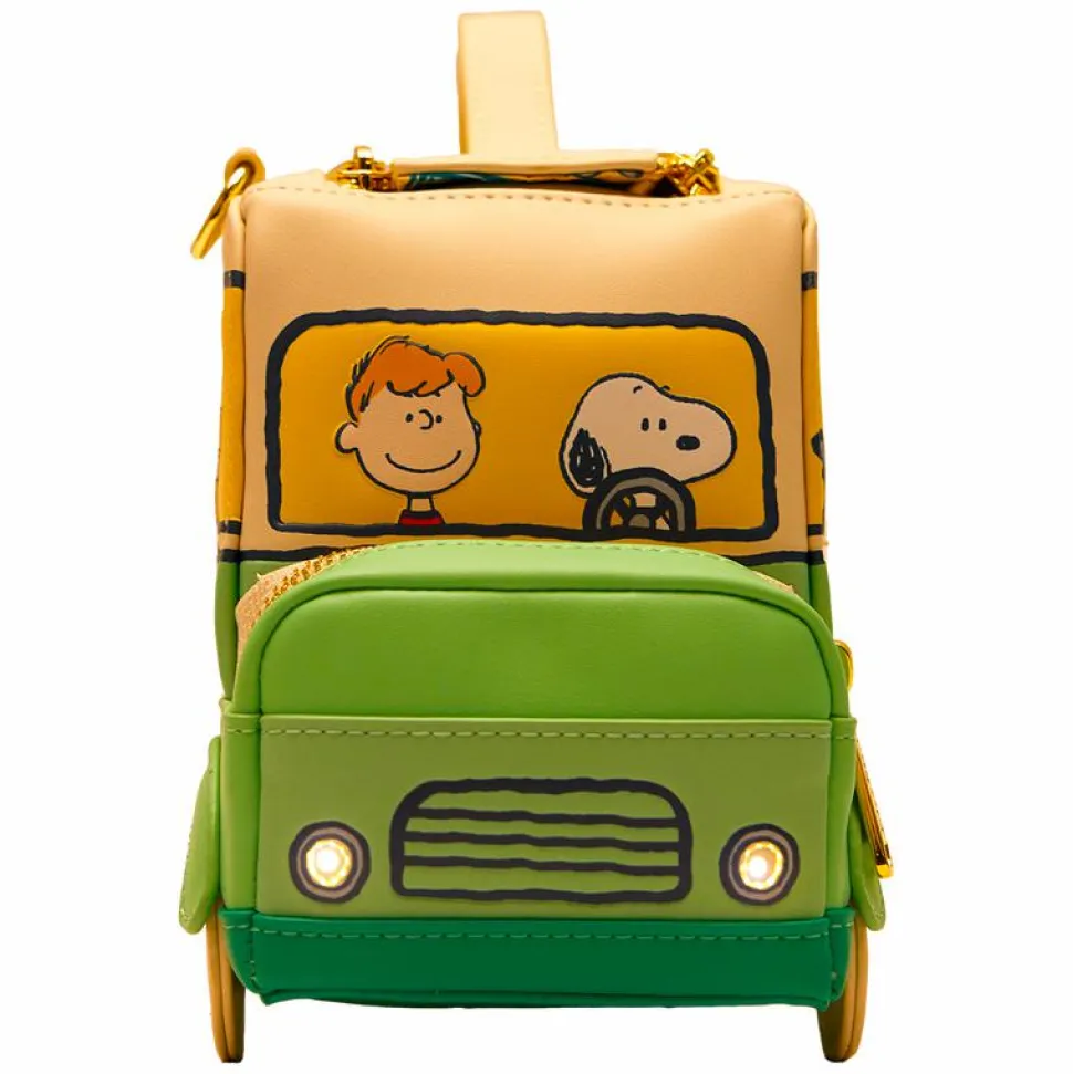 Peanuts - Road Trip Light Up 6" Faux Leather Crossbody Bag