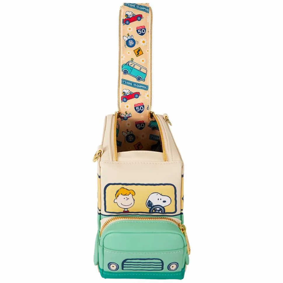 Peanuts - Road Trip Light Up 6" Faux Leather Crossbody Bag