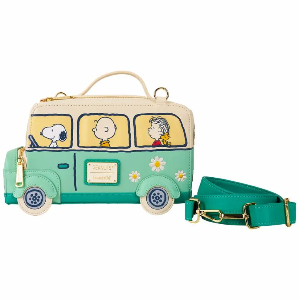 Peanuts - Road Trip Light Up 6" Faux Leather Crossbody Bag