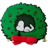Peanuts - Snoopy & Woodstock Wreath Light Up 9” Faux Leather Crossbody Bag