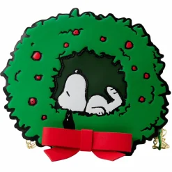 Peanuts - Snoopy & Woodstock Wreath Light Up 9” Faux Leather Crossbody Bag