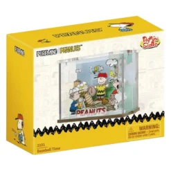 Peanuts - Snoopy Baseball Time DIY Mini Scene Wooden Construction Set (47 Pieces)