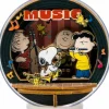 Peanuts - Snoopy Night Of Music Globe Wooden Theater Wooden Construction Set (27 Pieces)
