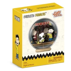 Peanuts - Snoopy Night Of Music Globe Wooden Theater Wooden Construction Set (27 Pieces)