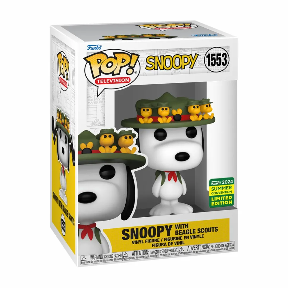 Peanuts - Snoopy with Beagle Scouts Pop! Vinyl Figure (2024 Summer Convention Exclusive) (Popcultcha Exclusive)