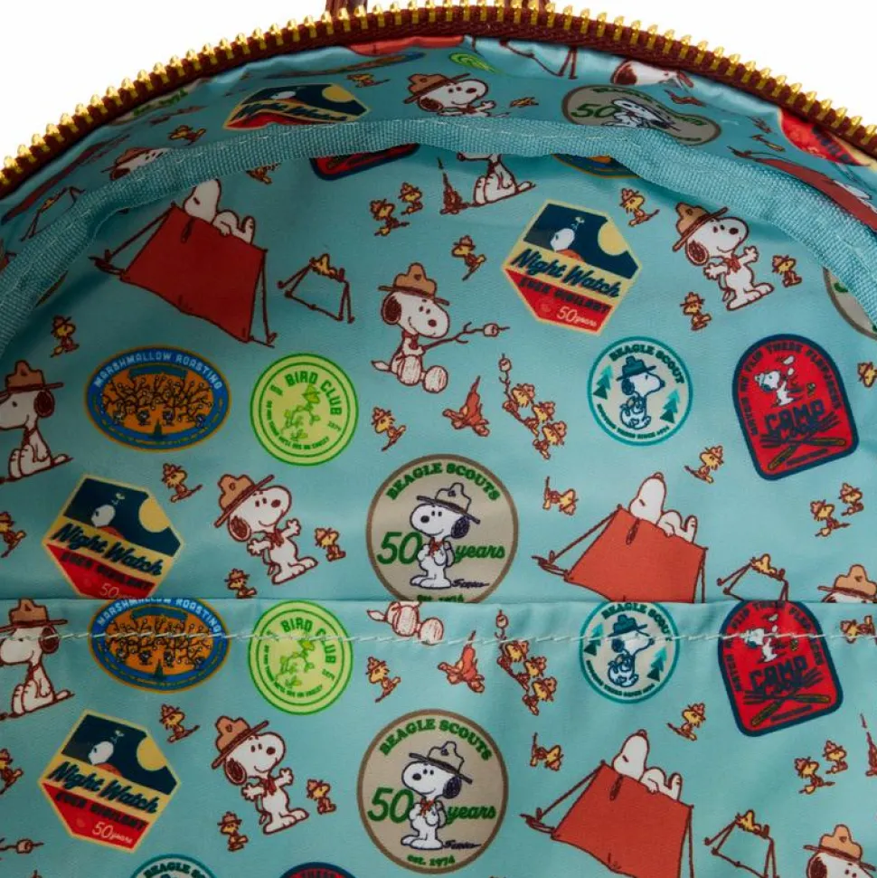 Peanuts - 50th Anniversary Snoopy's Beagle Scouts 10" Faux Leather Mini Backpack