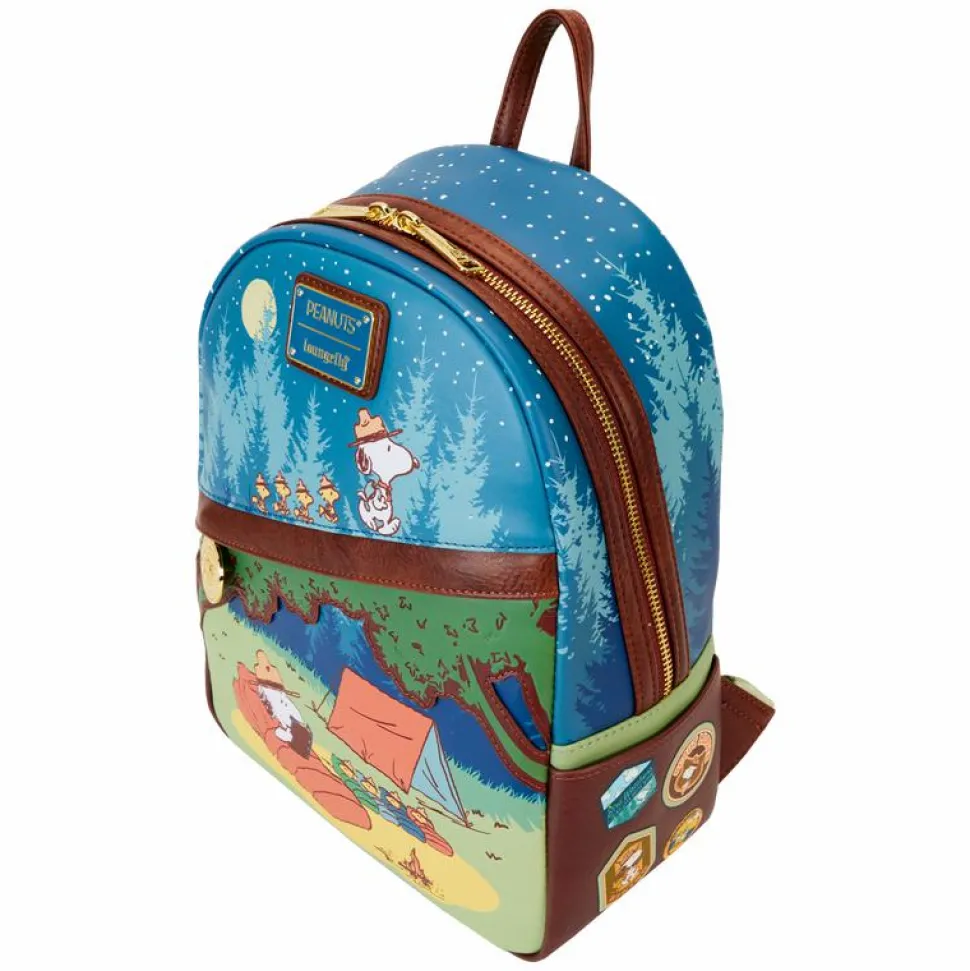 Peanuts - 50th Anniversary Snoopy's Beagle Scouts 10" Faux Leather Mini Backpack