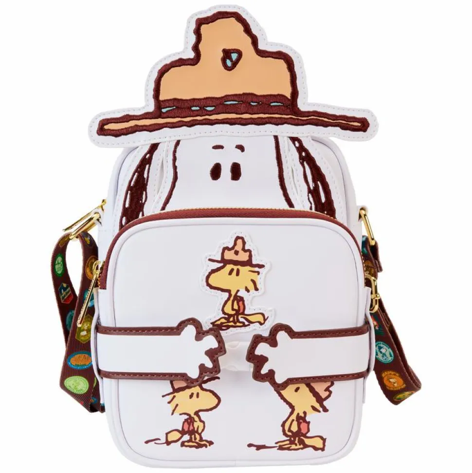 Peanuts - 50th Anniversary Snoopy's Beagle Scouts 8" Faux Leather Crossbuddies Bag