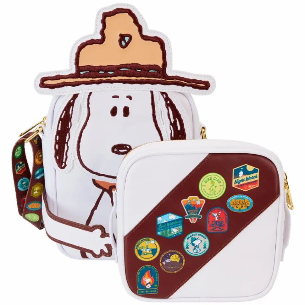 Peanuts - 50th Anniversary Snoopy's Beagle Scouts 8" Faux Leather Crossbuddies Bag
