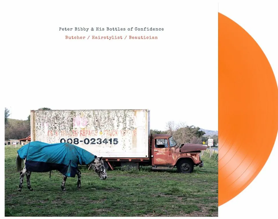 Peter Bibby & His Bottles of Confidence - Butcher/Hairstylist/Beautician 10th Anniversary LP Vinyl Record (Orange Coloured Vinyl)