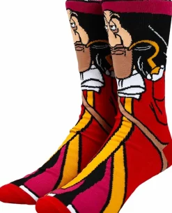 Peter Pan (1953) - Captain Hook 360 Character Men’s Crew Socks (One Size)
