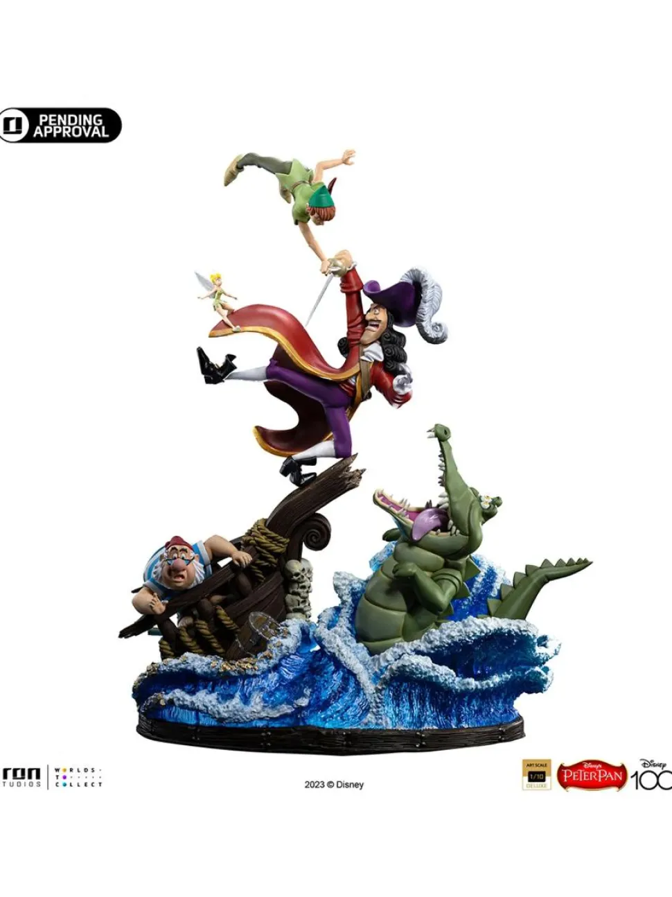 Peter Pan (1953) - Peter vs. Hook Deluxe 1/10th Scale Statue