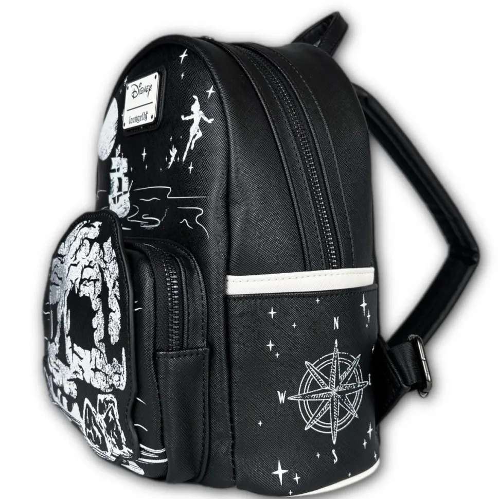Peter Pan (1953) - Skull Rock 10" Faux Leather Mini Backpack