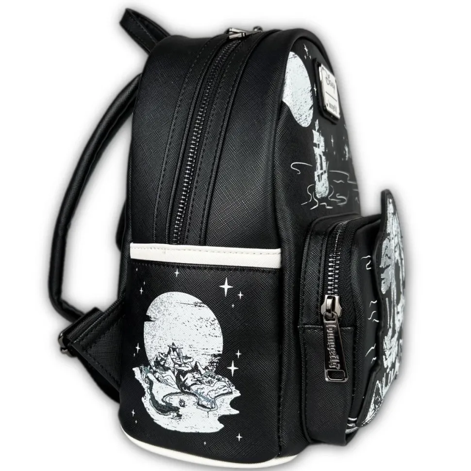 Peter Pan (1953) - Skull Rock 10" Faux Leather Mini Backpack