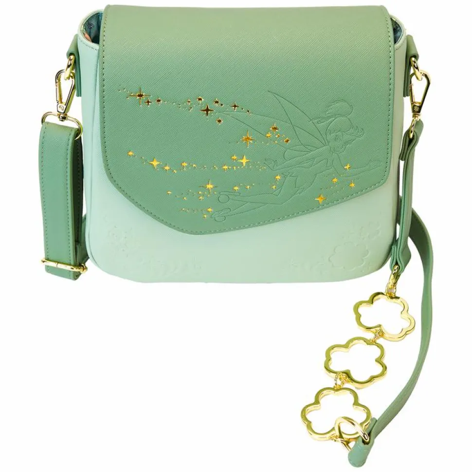 Peter Pan (1953) - Tinker Bell Clover 8" Faux Leather Crossbody Bag