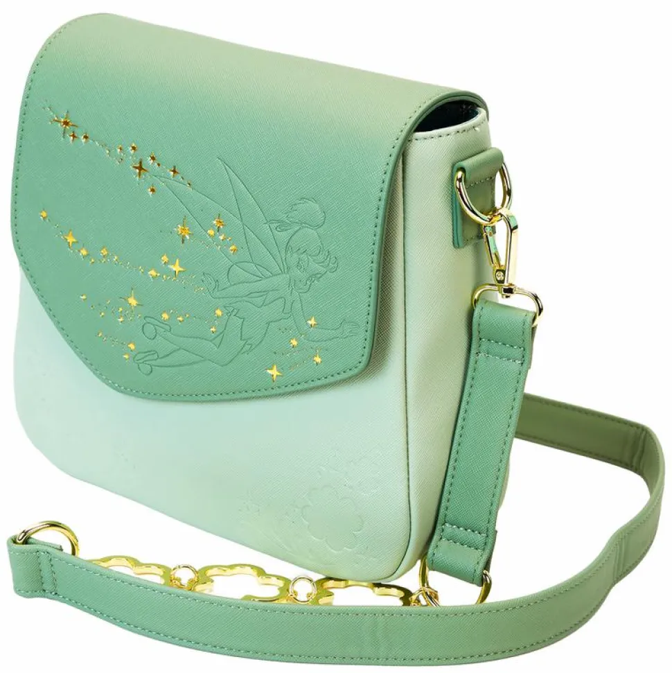 Peter Pan (1953) - Tinker Bell Clover 8" Faux Leather Crossbody Bag