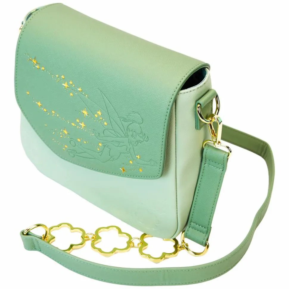 Peter Pan (1953) - Tinker Bell Clover 8" Faux Leather Crossbody Bag