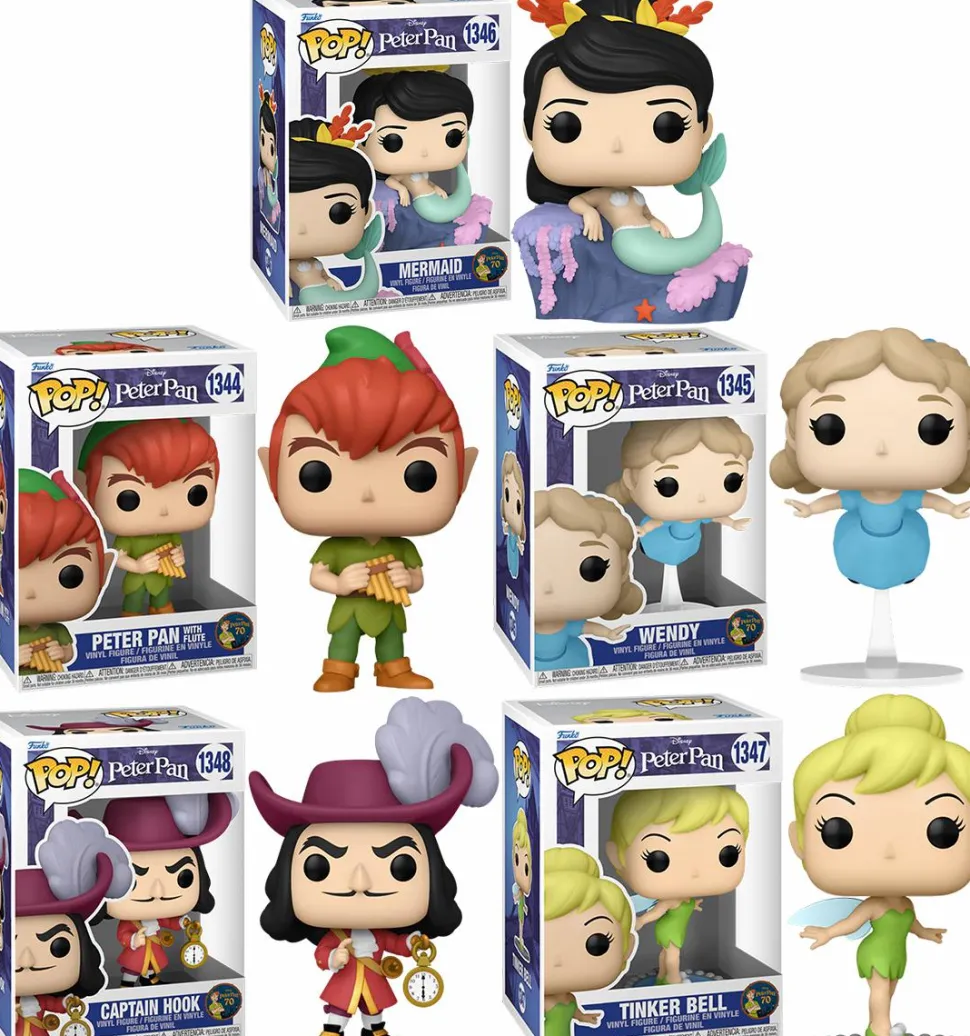 Peter Pan 70th Anniversary - Escape to Never Land Pop! Vinyl Figure Bundle (Set of 5)