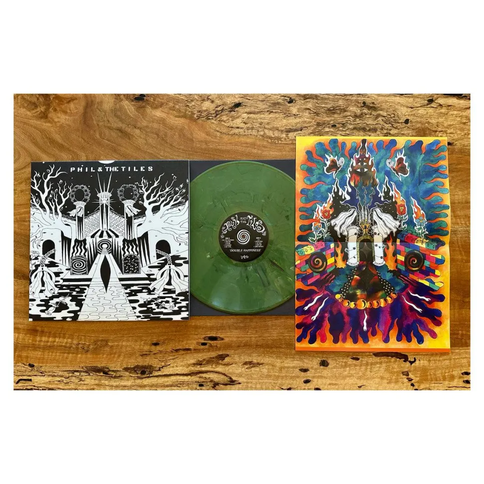 Phil & The Tiles - Double Happiness LP Vinyl Record (Recycled Goblin Piss Coloured Vinyl)