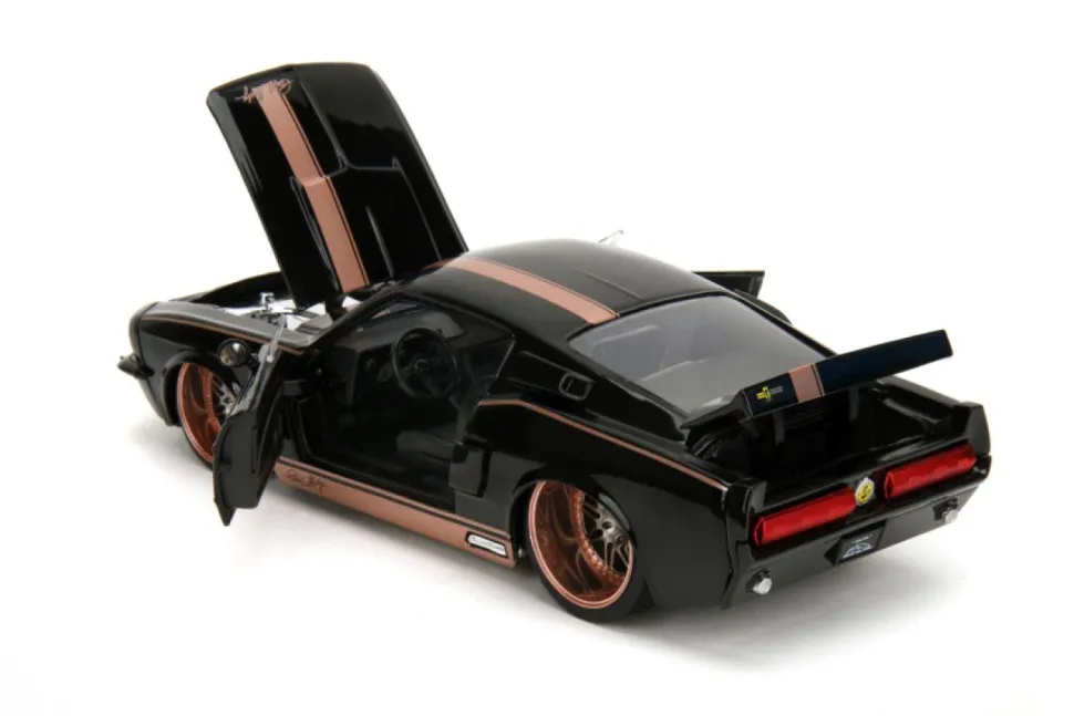 Pink Slips - Black 1967 Ford Mustang Shelby GT-500 1/24th Scale Die-Cast Vehicle Replica