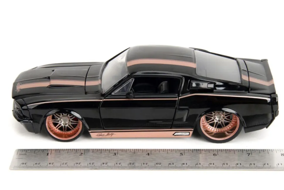Pink Slips - Black 1967 Ford Mustang Shelby GT-500 1/24th Scale Die-Cast Vehicle Replica