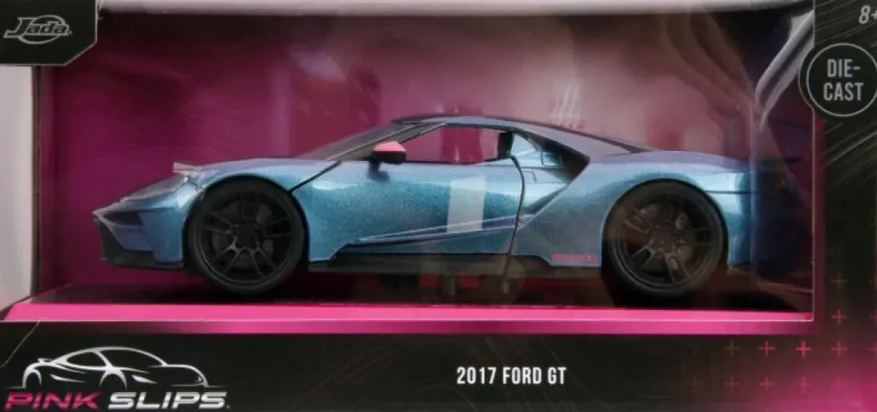 Pink Slips - Blue 2017 Ford GT 1/24th Scale Die-Cast Vehicle Replica