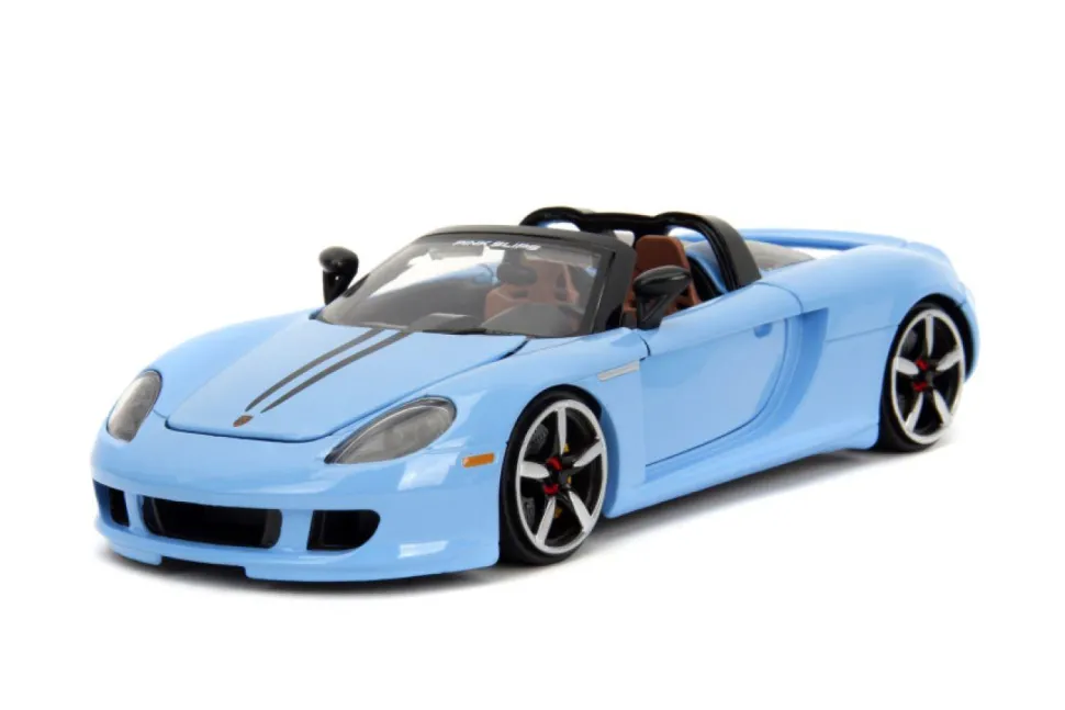Pink Slips - Blue 2005 Porsche Carrera GT 1/24th Scale Die-Cast Vehicle Replica