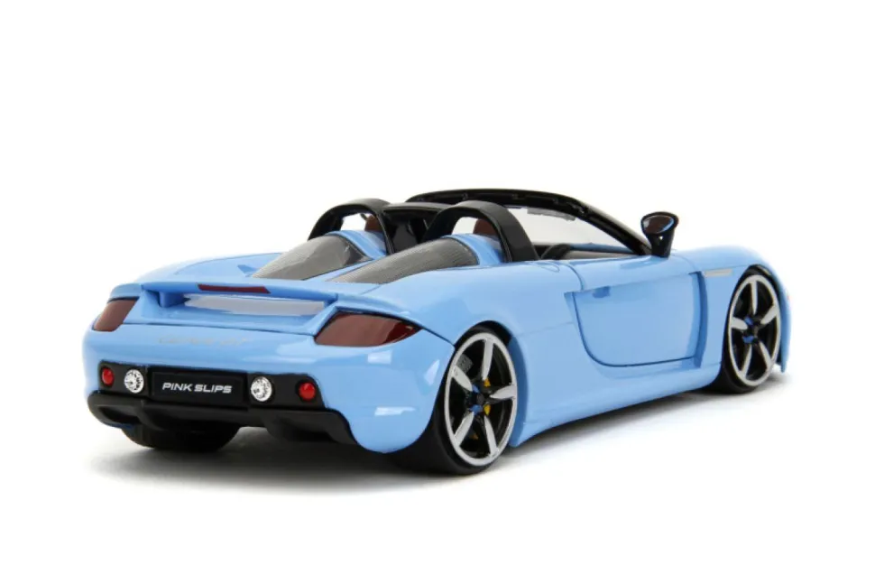 Pink Slips - Blue 2005 Porsche Carrera GT 1/24th Scale Die-Cast Vehicle Replica