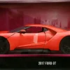 Pink Slips - Coral 2017 Ford GT 1/24th Scale Die-Cast Vehicle Replica