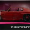 Pink Slips - Dark Red 1971 Chevrolet Chevelle SS 1/24th Scale Die-Cast Vehicle Replica