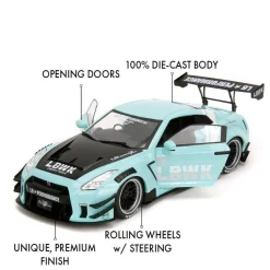 Pink Slips - Nissan GT-R R35 LBWK Body Kit Type 2.0 1/18th Scale Die-Cast Vehicle Replica