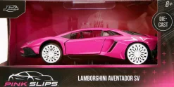 Pink Slips - Pink 2017 Lamborghini Aventador SV 1/32 Scale Die-Cast Vehicle Replica