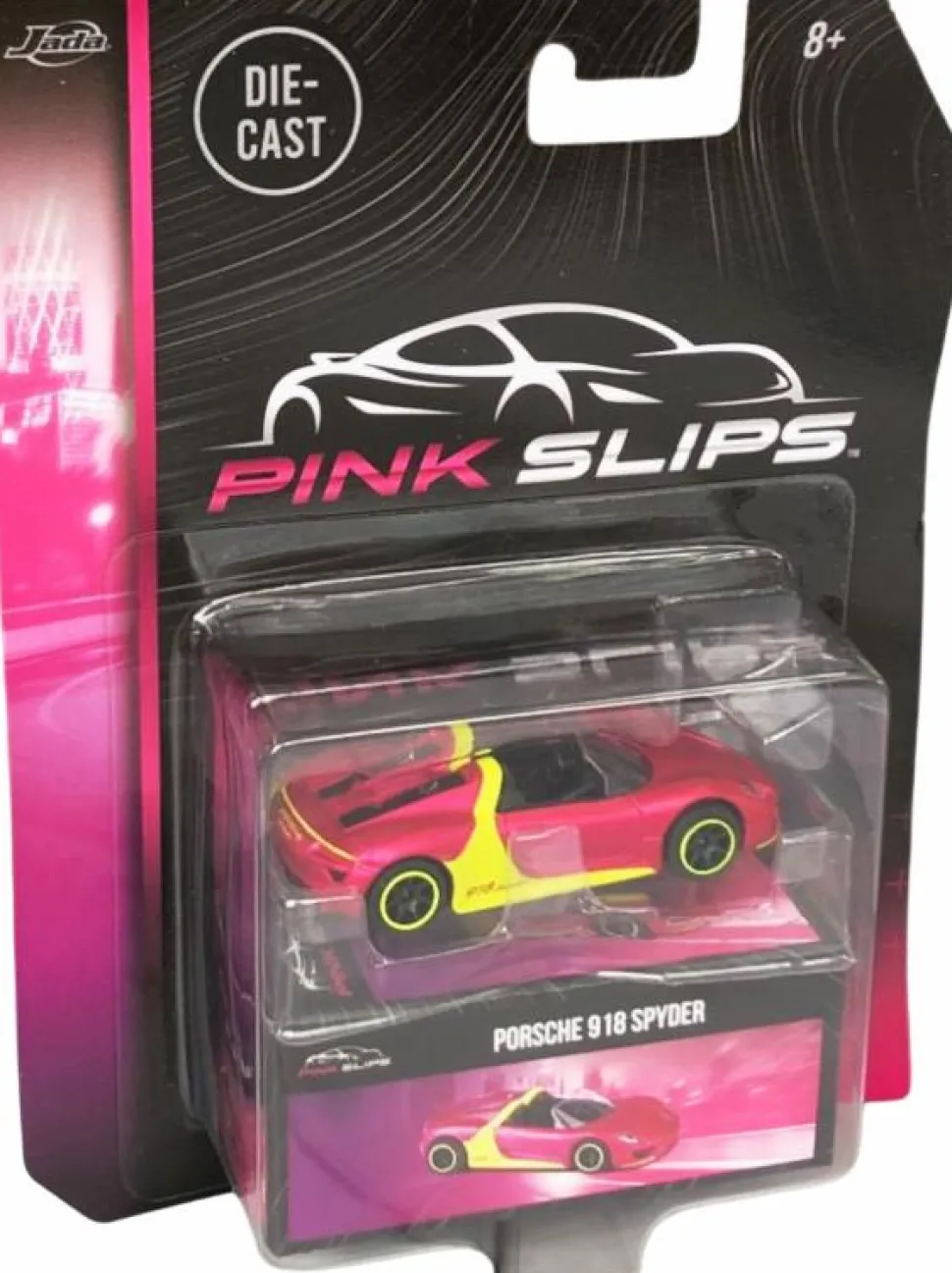 Pink Slips - Pink Porsche 918 Spyder 1/64th Scale Die-Cast Vehicle Replica