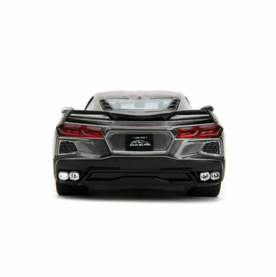 Pink Slips - Pink/Grey 2020 Chevrolet Corvette Stingray 1/24th Scale Die-Cast Vehicle Replica
