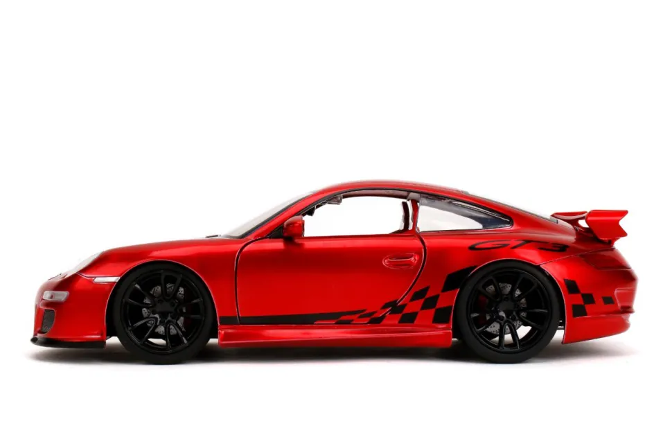 Pink Slips - Porsche 911 Turbo (997) (Red) 1/24th Scale Die-Cast Vehicle Replica