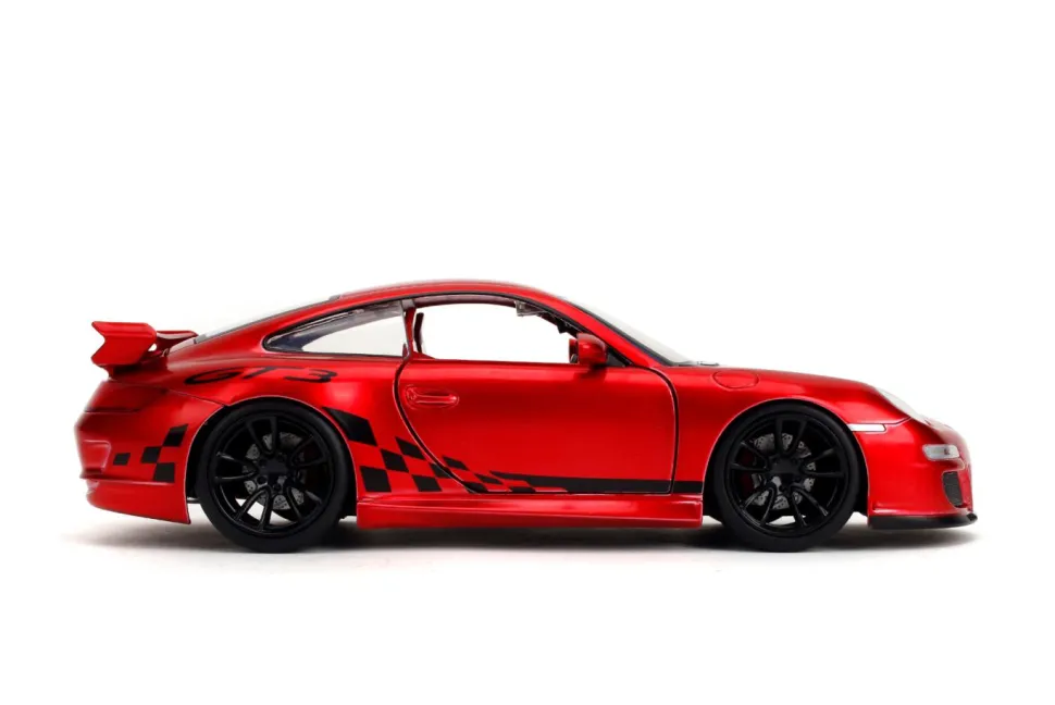 Pink Slips - Porsche 911 Turbo (997) (Red) 1/24th Scale Die-Cast Vehicle Replica