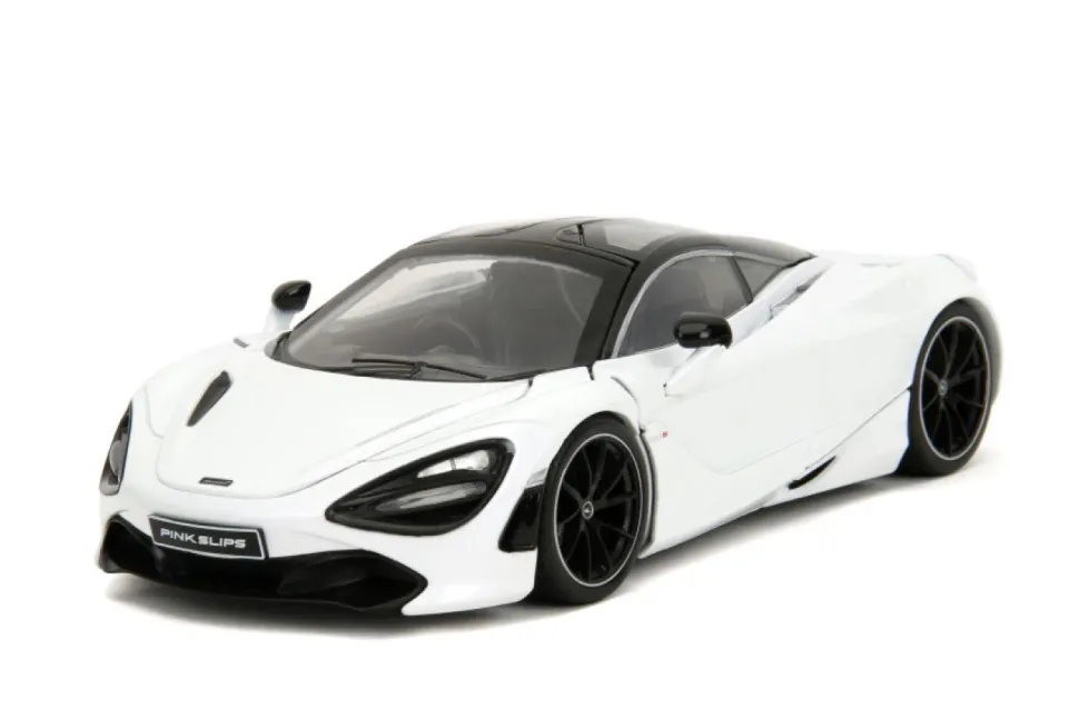 Pink Slips - White McLaren 720S 1/24th Scale Die-Cast Vehicle Replica
