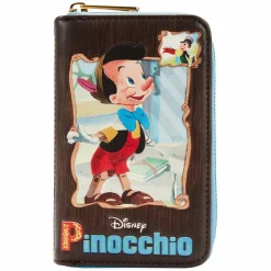 Pinocchio (1940) - Book 4” Faux Leather Zip-Around Wallet