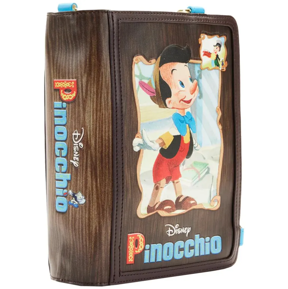 Pinocchio (1940) - Book 9” Faux Leather Convertible Crossbody Bag