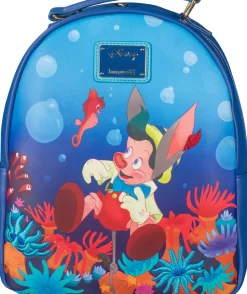 Pinocchio (1940) - Coral 12” Faux Leather Mini Backpack